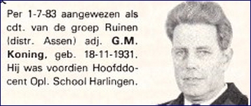 GRP Ruinen 1983 Gcdt. Koning bw [LV]